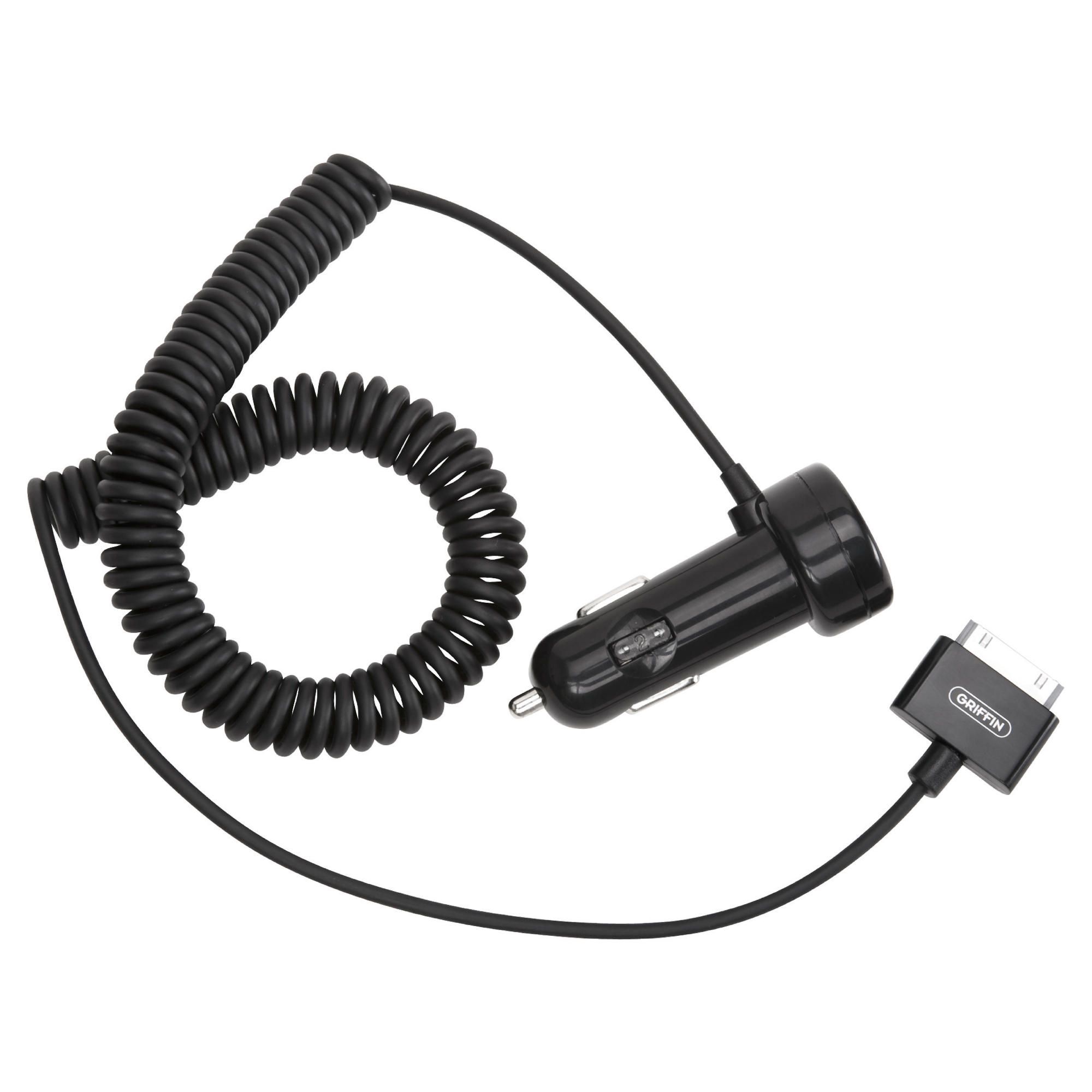 Griffin Powerjolt coiled in car charger for iPhone/iPod