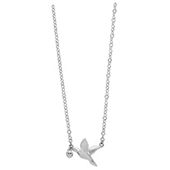 Sterling Silver Hummingbird Pendant, 41cm+5cm Extender