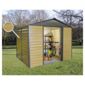 Yardmaster 6x4 Metal Woodgrain Effect Apex Shiplap Shed