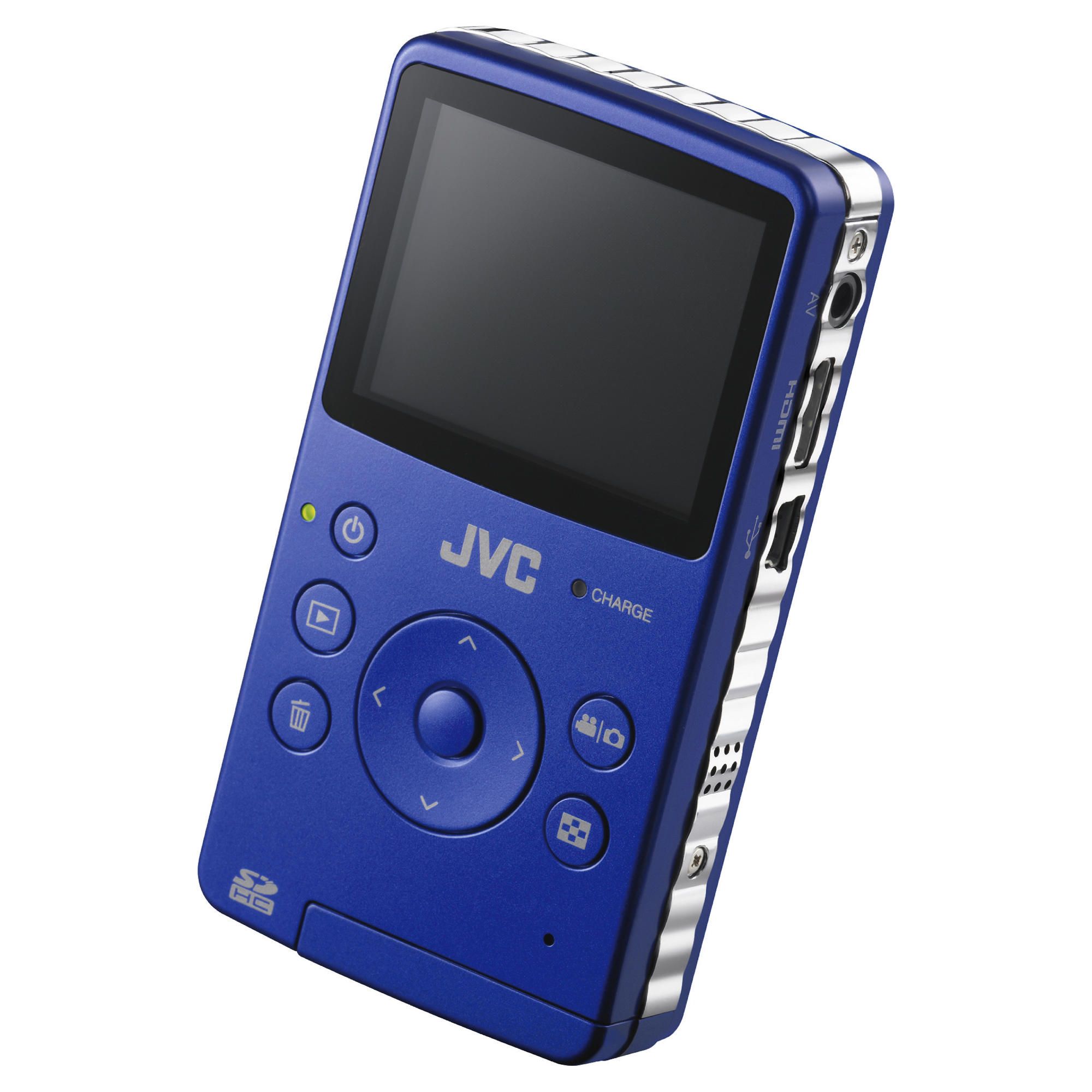 JVC Picsio GC-FM1 Pocket Memory Camcorder - Blue