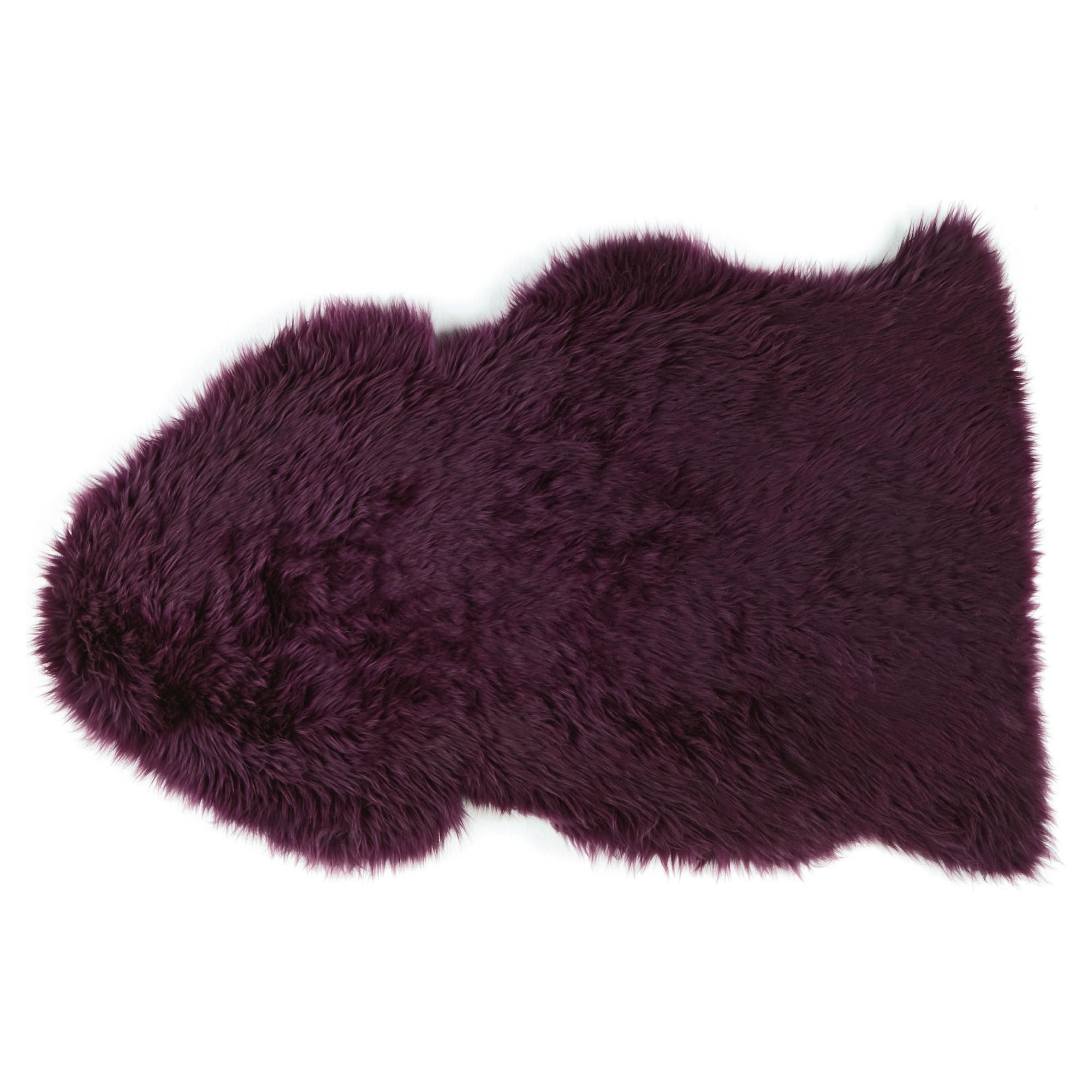 Sheepskin Rug, Plum