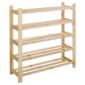 5 shelf shoe rack solid pine