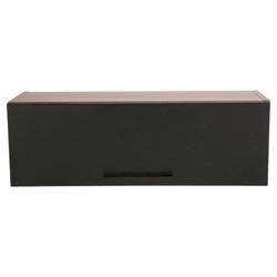 Como Modular 75Cm Wall Unit, Walnut & Black Gloss