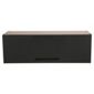 Como Modular 75Cm Wall Unit, Walnut & Black Gloss