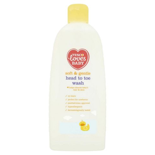 Image of Tesco Loves Baby Soft & Gentle Head To Toe Wash