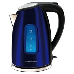 Morphy Richards 1.6L  Blue Accents New 1.6L Kettle