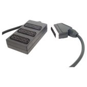 Tesco Scart Splitter 3-Way - Black