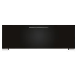 Como Modular 75Cm Base Unit, Walnut & Black Gloss