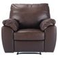 Alberta Leather Recliner Armchair, Chocolate