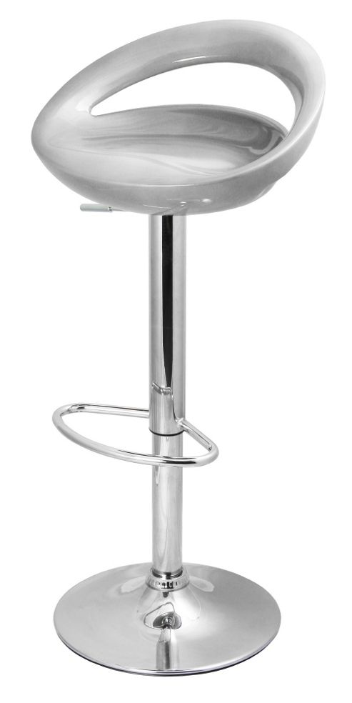 Image of Lamboro Barstools Sorrento Swivel Bar Stool - Silver