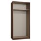 Modular Double Wardrobe Frame, Walnut-Effect