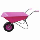Threeway Bull Barrow Picador Plastic Wheelbarrow - Pink