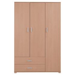 Fresno Triple Wardrobe, Beech-Effect