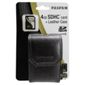 Fujifilm 4GB Memory Card and Black leather Camera Case