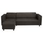 Stanza Leather Effect Left Hand Corner, Chocolate