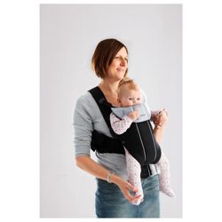 BABYBJORN Baby Carrier Active, Black/Silver, Cotton Mix