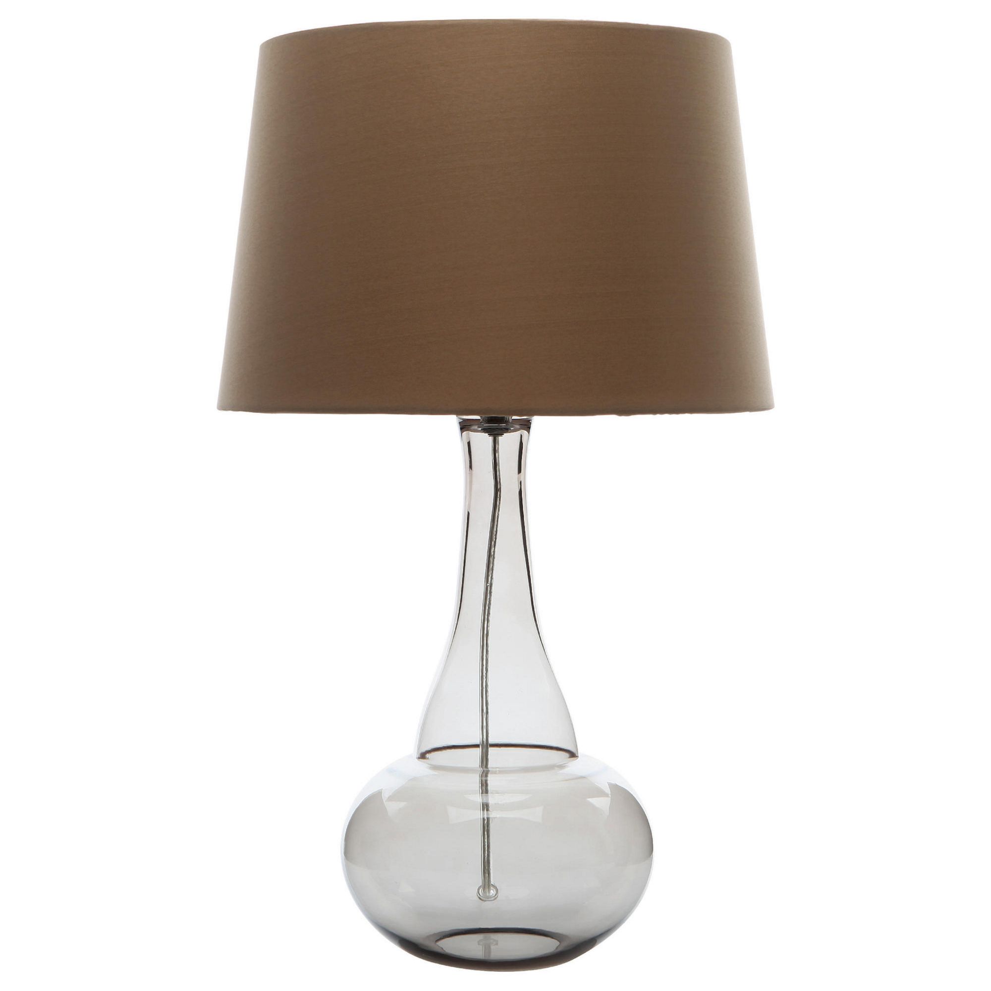 Tesco glass bottle table lamp smoky Tesco glass bottle table lamp smoky