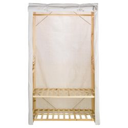 Double Wardrobe with Bottom Shelf