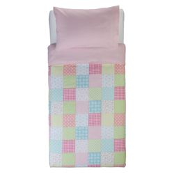 Tesco Kids Gingham Patchwork Duvet Set