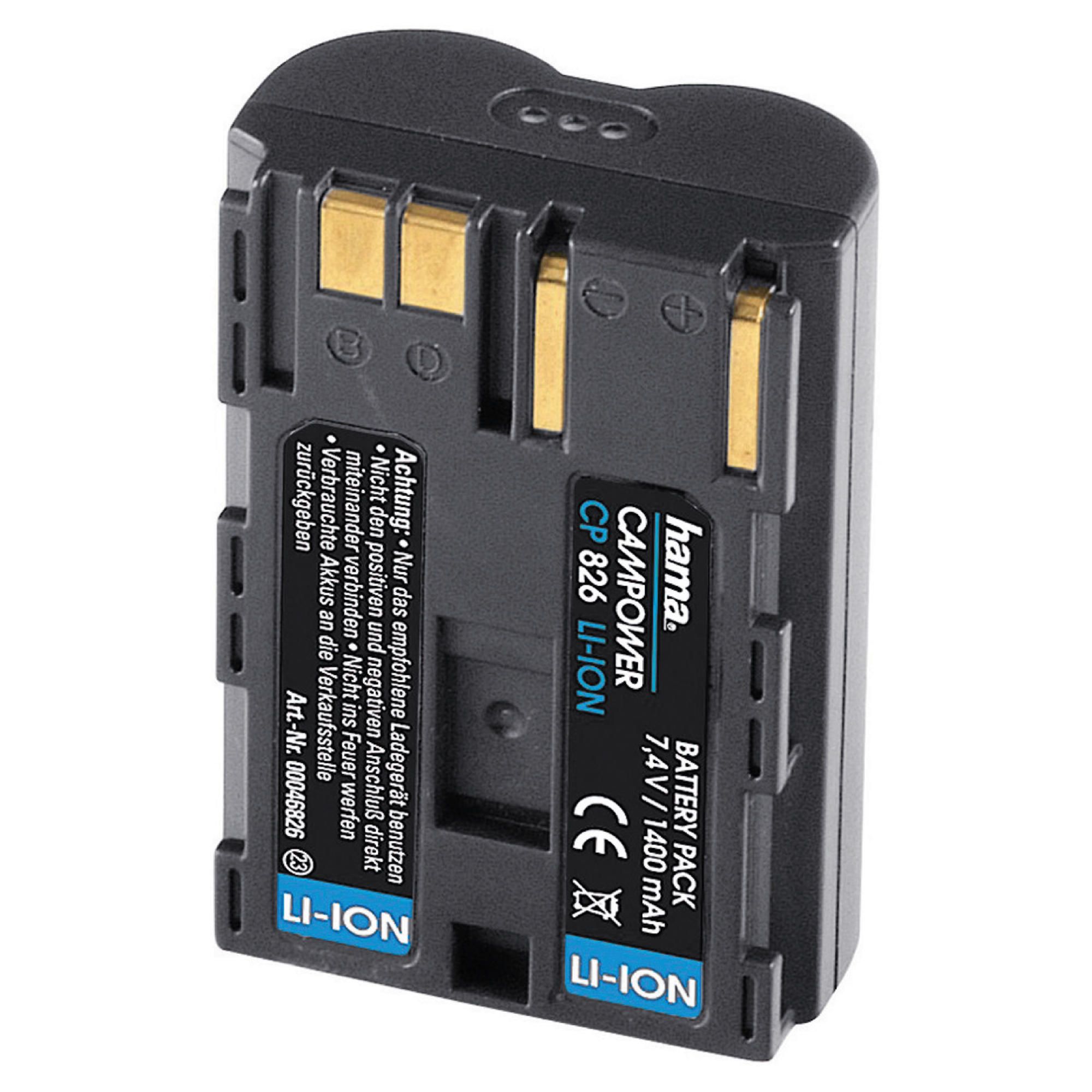 Hama Li-Ion Battery CP 826 suitable for Canon (Equivalent to BP-511, BP-512, BP-514 battery)