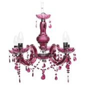 Tesco Lighting Marie Therese Chandelier Plum