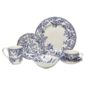 Johnson Bros 18 Piece, 4 Person Devon Cottage Dinner Set - Blue & White