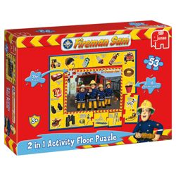 Jumbo Games Fireman Sam 53 Piece Giant Activity Jigsaw Puzzle
