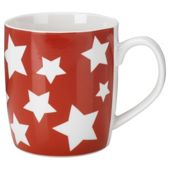 Set of 4 Red Star Mugs.