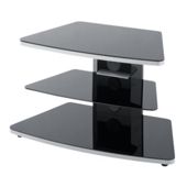 Alphason T-COL800/3-PB Glass TV Stand - For up to 32" screen TVs