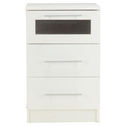 Malmo Bedside Chest, White