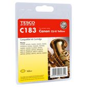 Tesco C183 Yellow Printer Ink Cartridge (Compatible with printers using Canon CLI-8 Yellow Printer Ink Cartridge)
