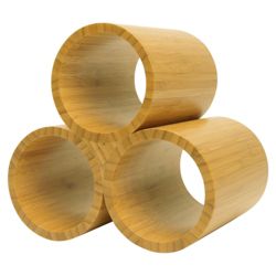 Tesco Bamboo 3 Bottle Wine Rack