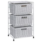 Tesco Wicker 3-Drawer Tower