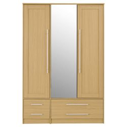 Kendal Triple Wardrobe, Oak-Effect