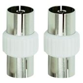 Tesco Aerial Cable Couplers Pack of 2