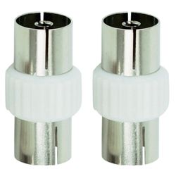 Tesco Aerial Cable Couplers Pack of 2