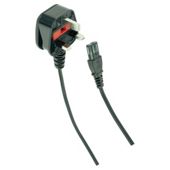 Tesco 1.8m Power Cable for Computer and printer - Black