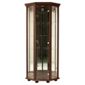 Henley 1 Door Corner Display Cabinet, Wenge-effect
