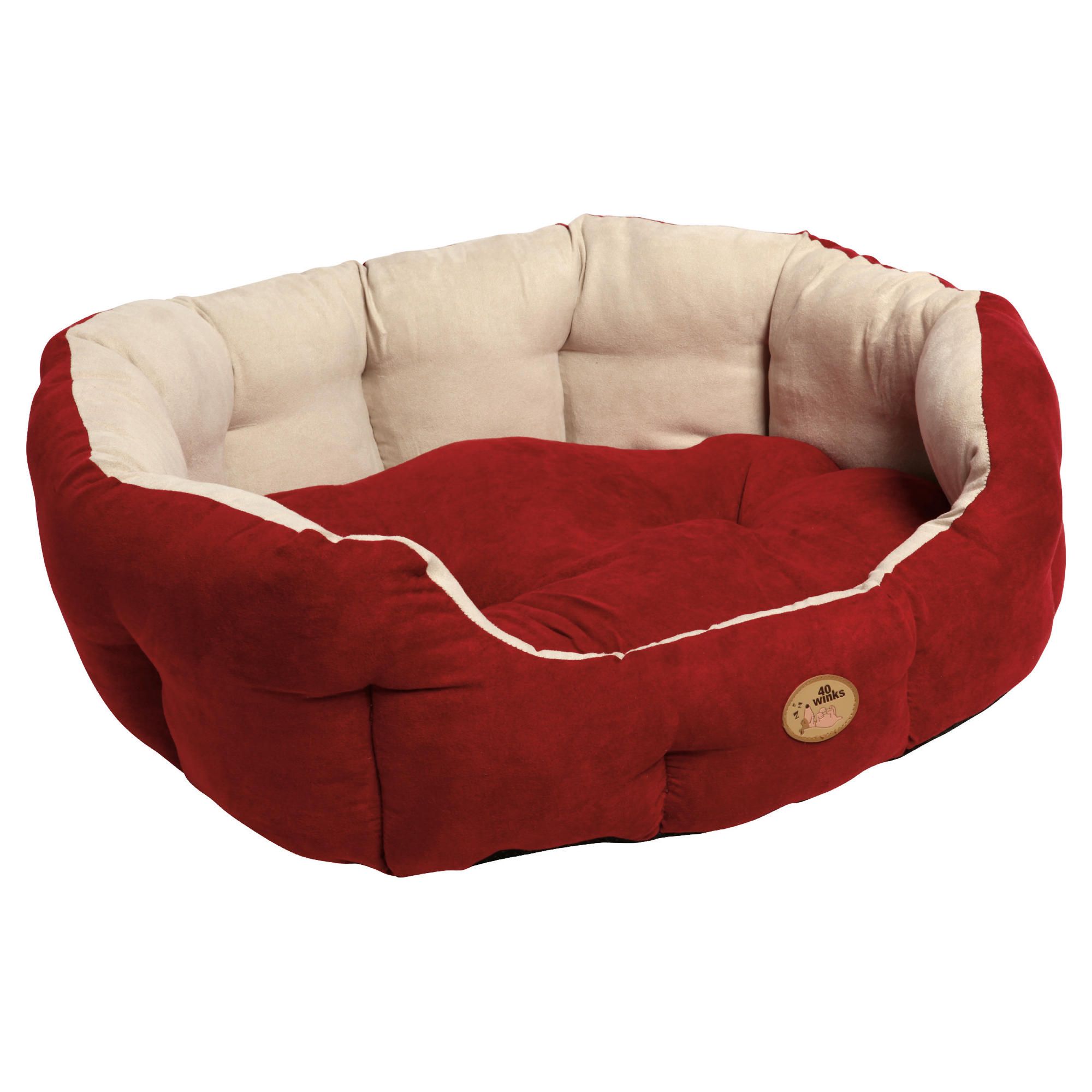 Rosewood faux suede bed 28" claret
