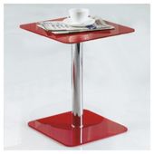 Atom Pedestal Coffee Table, Red