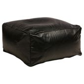 Faux Leather Bean Slab, Black