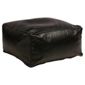 Faux Leather Bean Slab, Black
