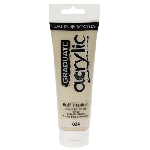 Image of Daler Graduate Acrylic Buff Titanium 120ml