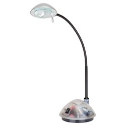 Tesco Lighting Gooseneck halogen desk lamp clear