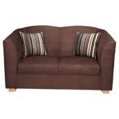 Stonebridge Small Fabric Sofa, Chocolate