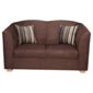 Stonebridge Small Fabric Sofa, Chocolate
