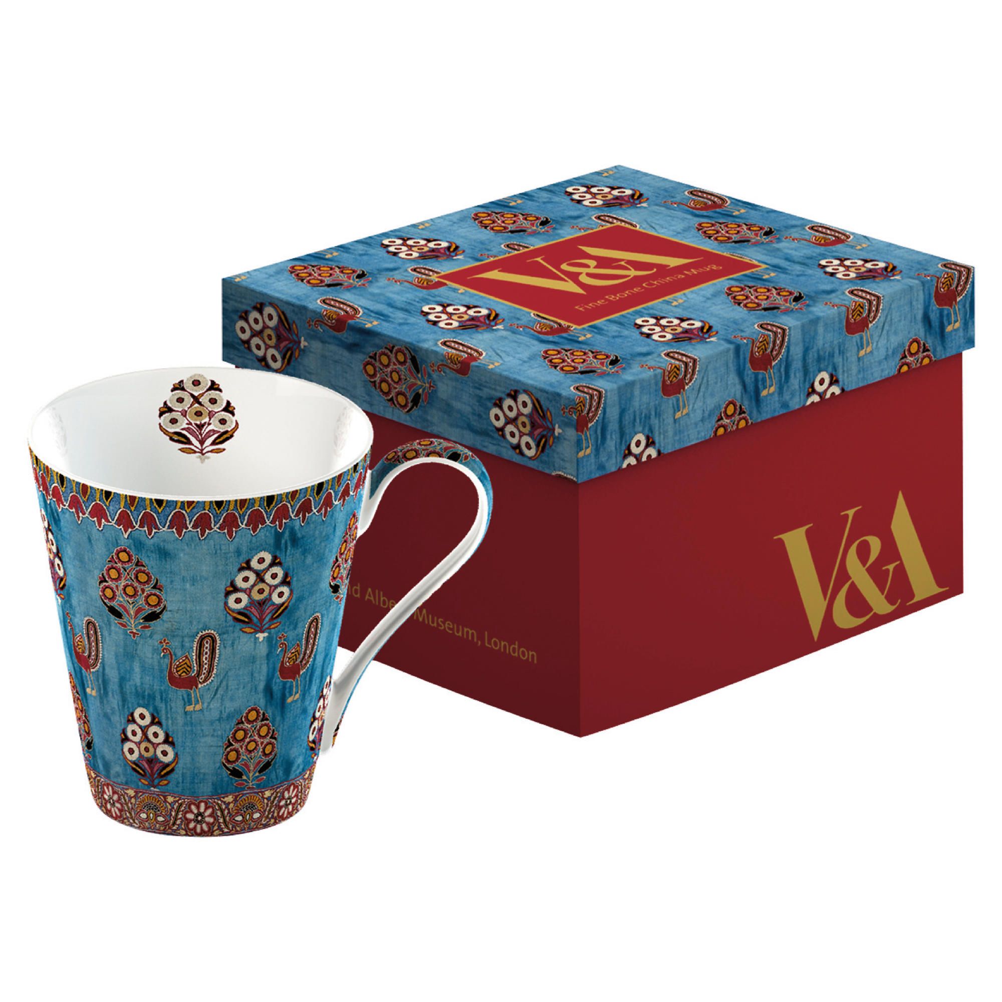 V&A Fine Bone China Mug in Gift Box - Gujarat