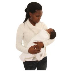 Cuddlewrap, White with Stone Detail