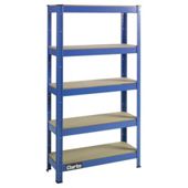 Clarke CSR5150BP boltless shelving unit 150Kg, blue