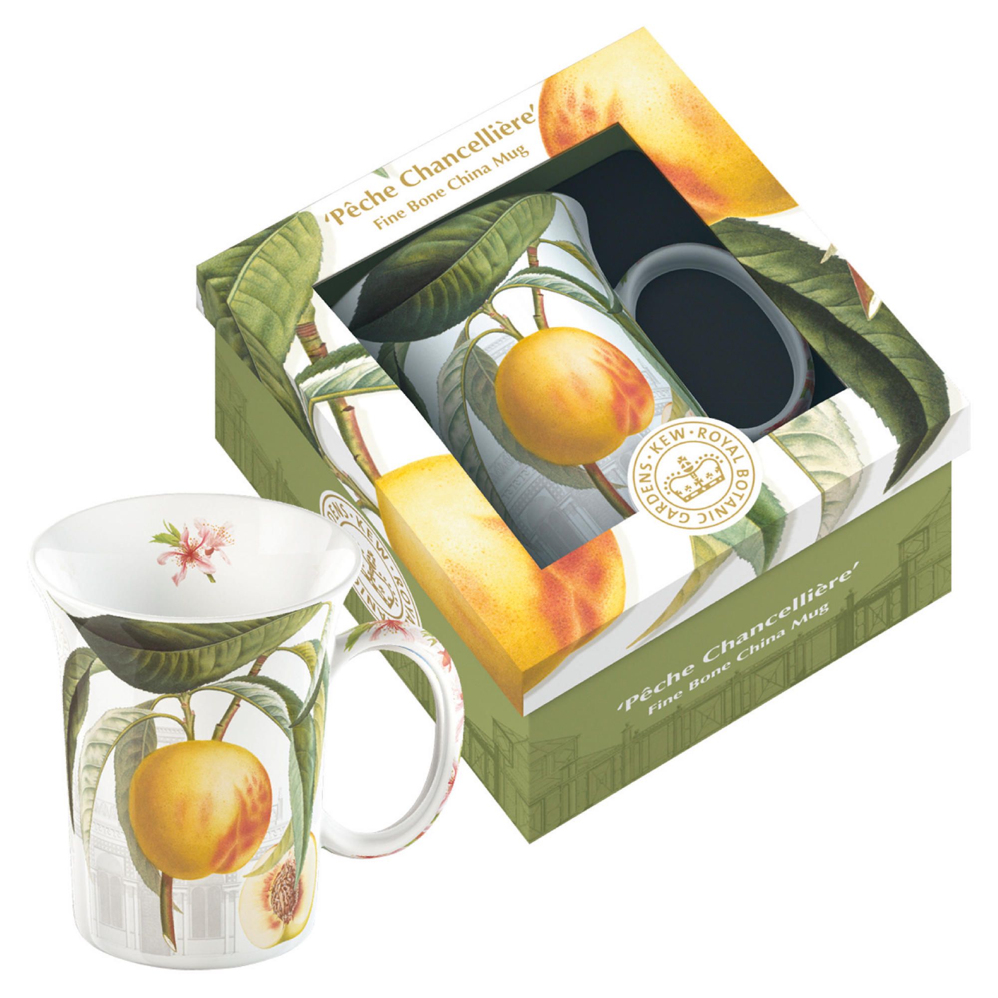 Kew Gardens Fine Bone China Mugs Gift Boxed - Peche Chancelliere